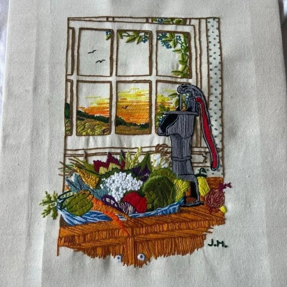 VTG 81' Paragon Stitchery Crewel Embroidery 